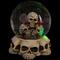 LED Lighted Skulls and Roses Halloween Snow Globe with Sound - 6"